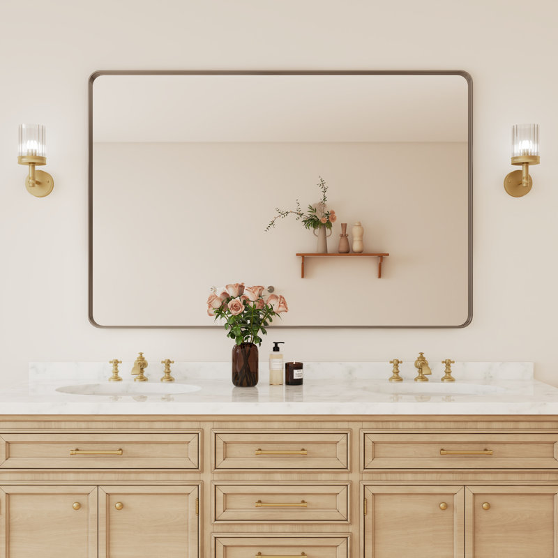 Miroir de salle de bain sur mesure, 60 po x 40 po