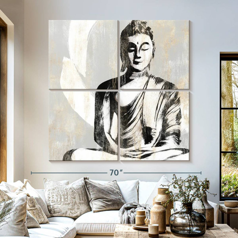 Leisha Seated Buddha II, 57'' H x 57'' W