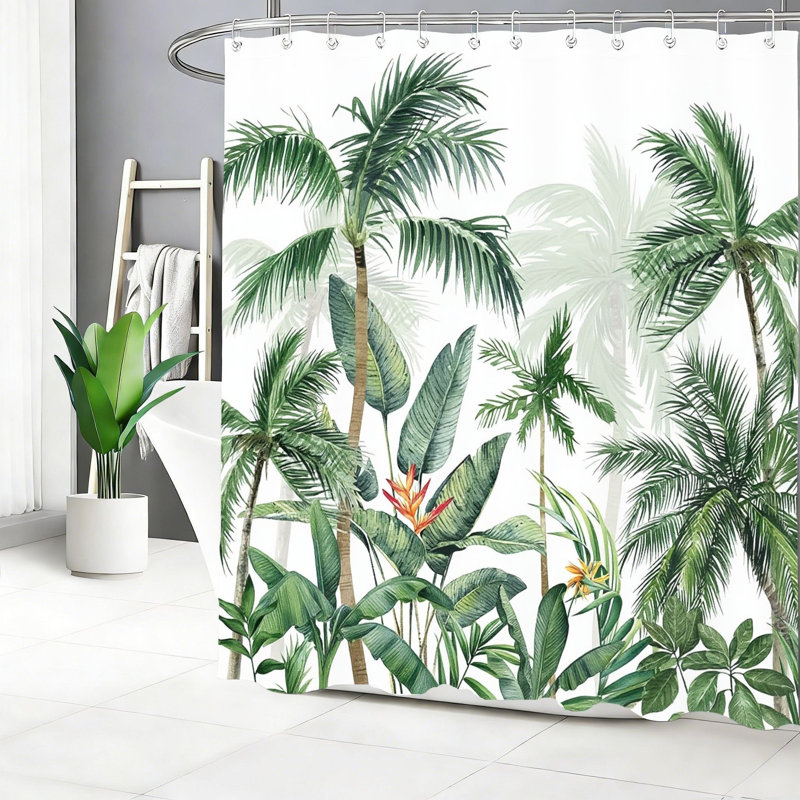 Rideau de douche Tropical Palm