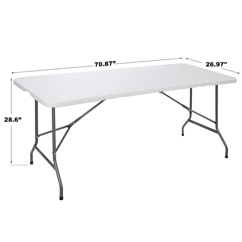 Table pliante 6 pi pour l'intérieur et l'extérieur