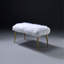 Banc avec pieds droits