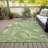 Machine Washable Indoor/Outdoor Xhevrie Green Rug-111822475