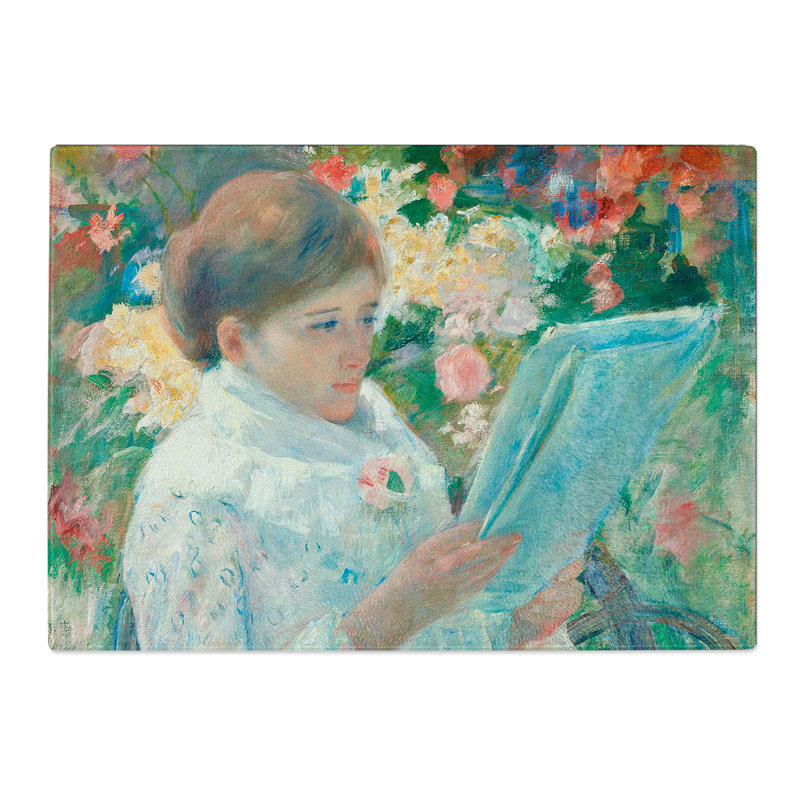 On a Balcony by Mary Cassatt Chopping Board, 0.4cm H x 28.5cm W x 39cm L