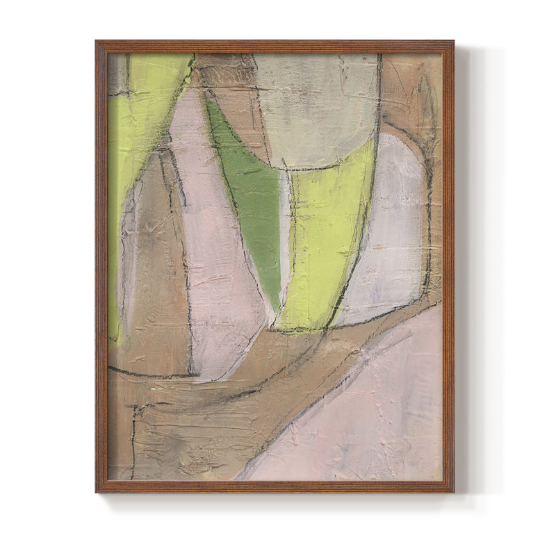 «Many Layers I», reproduction encadrée - bois massif, Brun, H 10 po x l 8 po