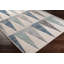 Tapis décoratif géométrique/crème/bleu sarcelle Morton-1802622012