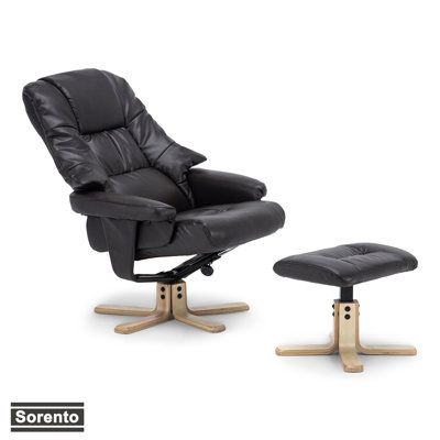 Hintz 77cm Wide Swivel Ergonomic Recliner