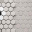 Carreau de mosaïque en porcelaine nid d'abeille 1 po x 1 po Value Series-98546890