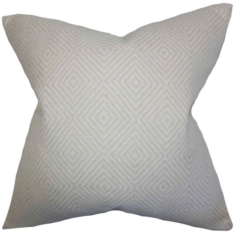 Narva Geometric Cotton Reversible Throw Pillow