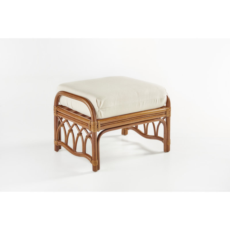 Sanders Upholstered Ottoman, Spinnaker Sol