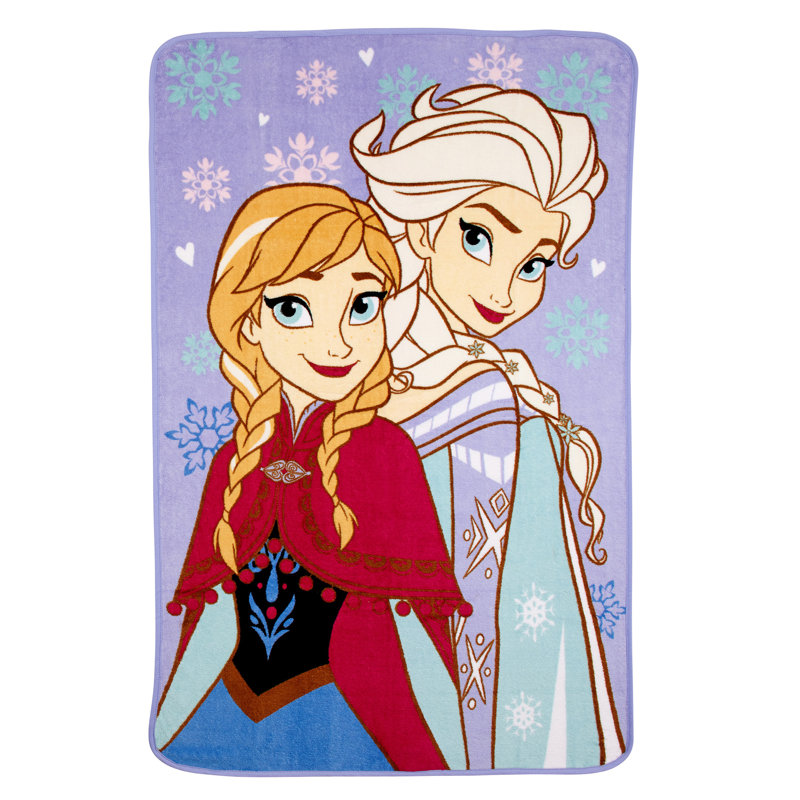 Couverture enfant disney frozen soeurs forever