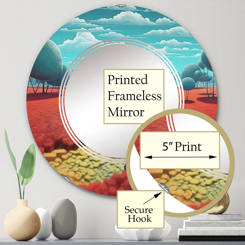 Arches Circle Mirror, 24" x 24"