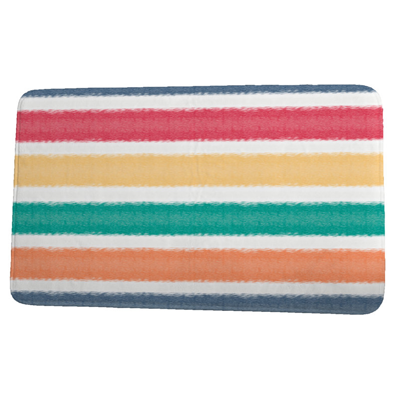 Tapis pour salle de bain Lemaire, l 24 po x L 17 po, Bleu marine