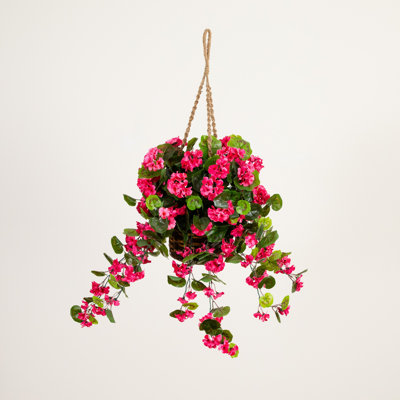 28" Geranium Hanging Basket