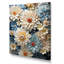 Décoration murale fleurs bleues Zinnias II - Zinnias-97203495-97203496