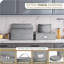Ensemble de rangement pour vaisselle 5 pièces - gris-27330367