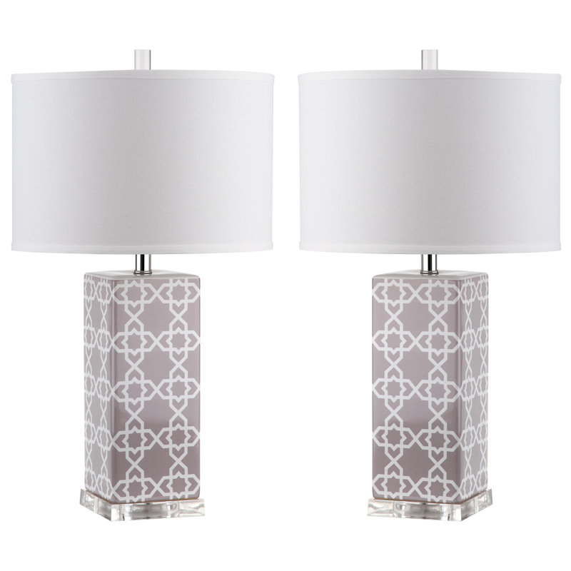 Dunson Ceramic Buffet Lamp, Grey