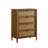 Vichy Wood And Rattan 4-Drawer Chest