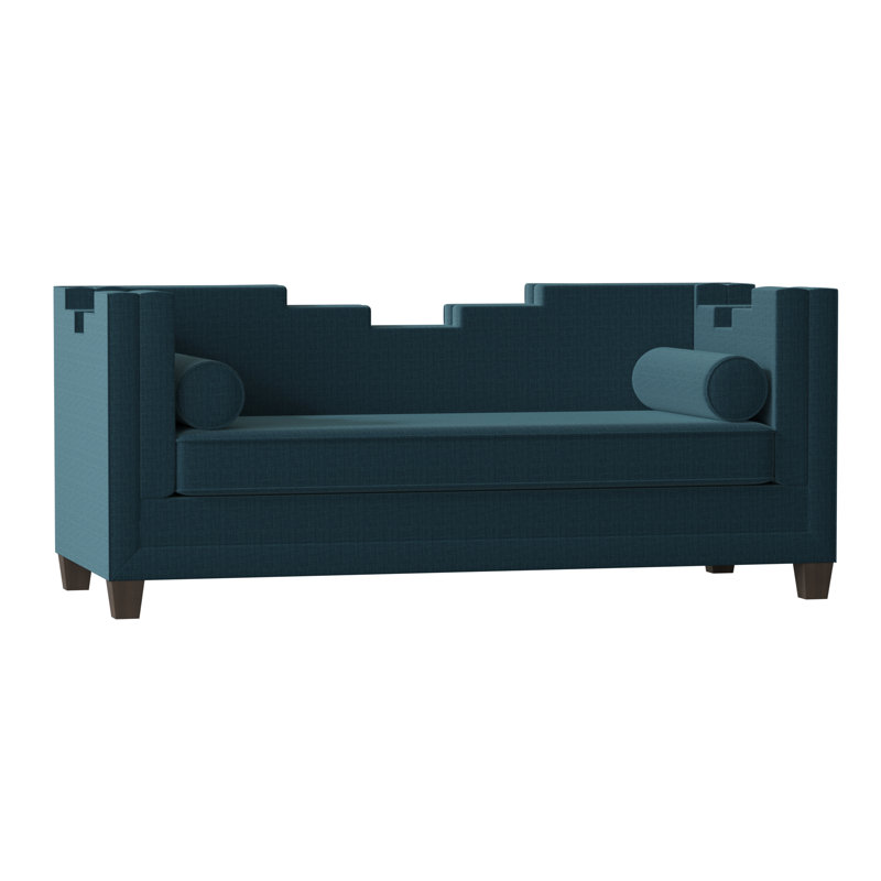 Bella Sofa, Bella Black Performance Velvet, Brown Mahogany