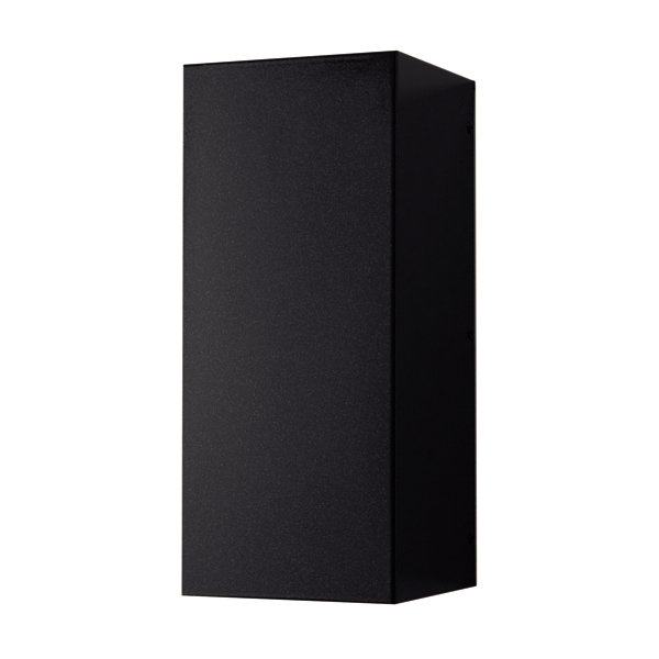 Plafonnier encastré extérieur noir Umbra, H 13,5 po x l 6,5 po x P 6,5 po