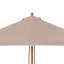 Parasol de patio avec poteau en bois vidaXL 59,1 x 78,7 po taupe-132433452