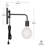 Plug-in Armed Sconce