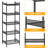 Moffitt 57" H x 12.6" W x 16.3" D 5 Tier Wire Shelving Unit Metal Storage Organizer Rack