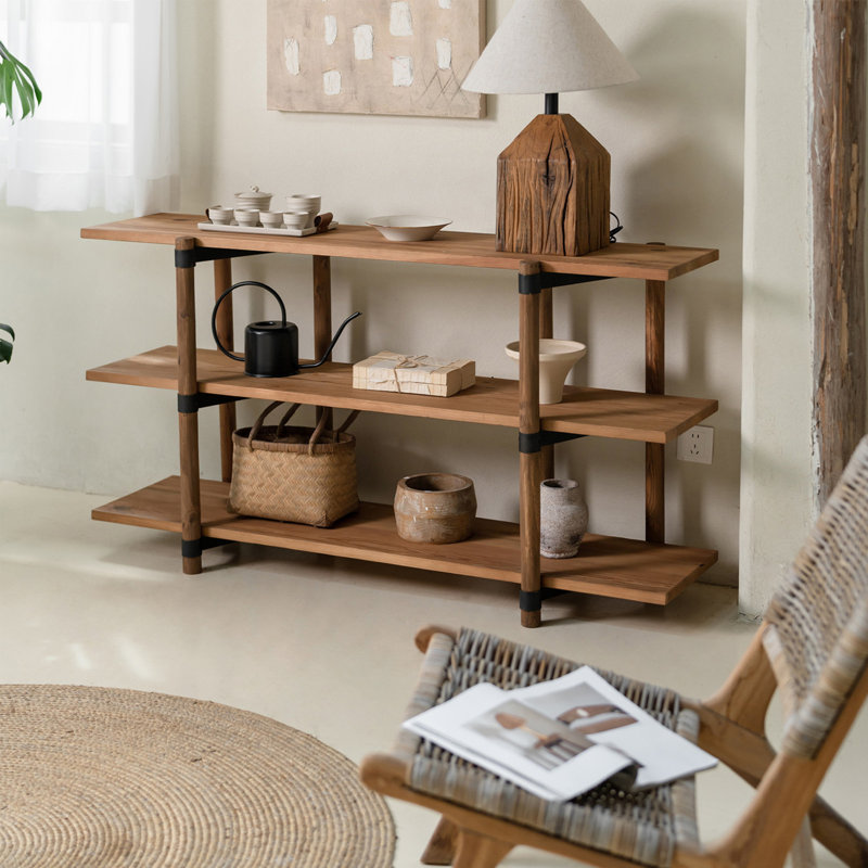 Support de rangement simple en bois massif