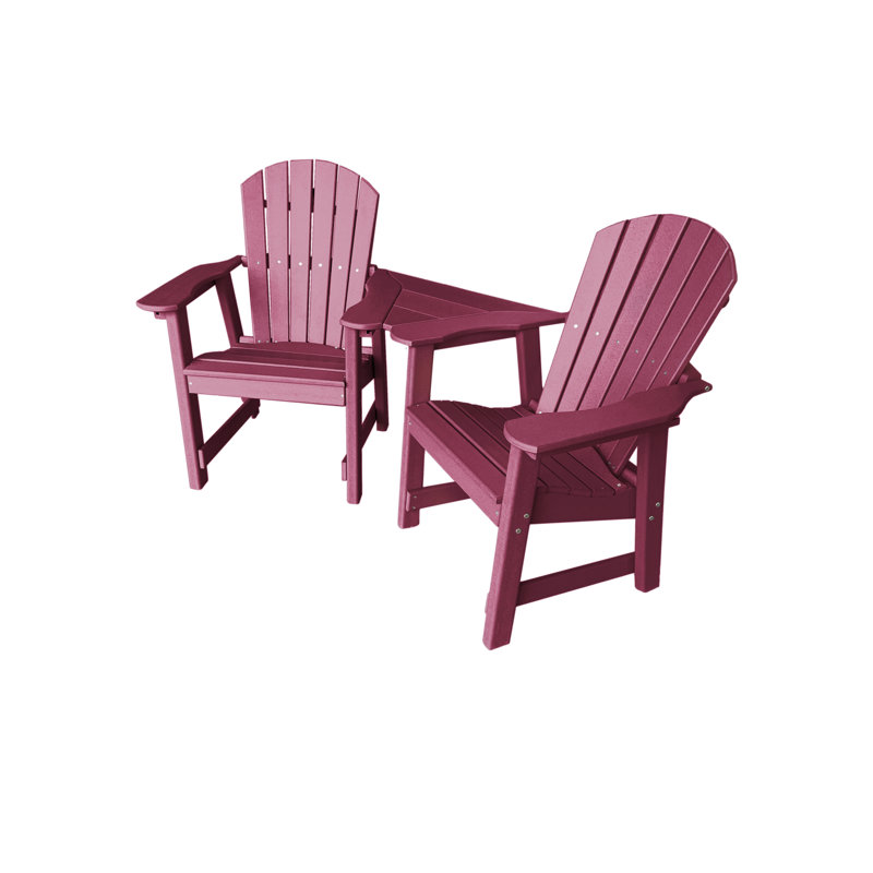 Kleinman 2-Chair Dining Table Settee, Darkred