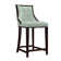Upholstered Counter Stool with Solid Wood Frame
