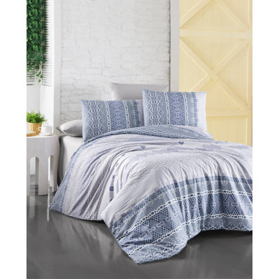 Cotton Geometric Shapes Duvet Cover