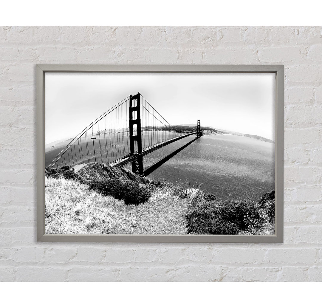 San Francisco Bridge Across The Waters - Einzelbildrahmen Kunstdrucke auf Leinwand