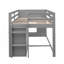 Lit mezzanine simple avec armoire et tablette-578823396