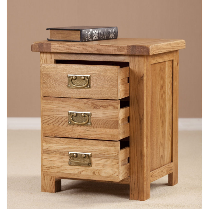 50cm W Solid Wood Bedside Table