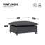33*27.5" Ottoman Module for Modular Sectional Sofa,Wide Seat,Chenille,2 Colours(only one seat)-455177801