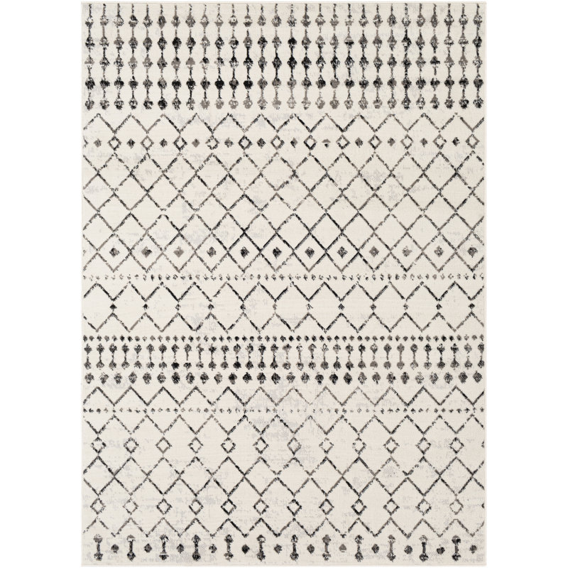 Malena Black/Off-White Rug, Rectangle 130 x 170 cm