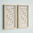 Aurelian Emblem Natural Capiz with Gold Foil Shadowbox Wall Décor