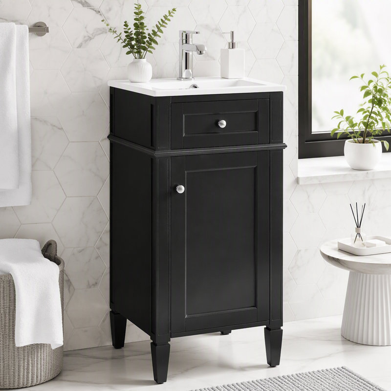 16-inch Bathroom Vanity with Ceramic Sink