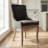 Chic Mid-Century Dining Chair Set(Set Of 2) - High Back Support, Solid Wood Frame, Bronze Accents-1431293418