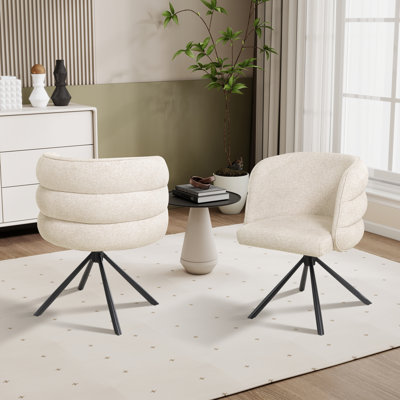 Upholstered 270° Swivel Home Office Task Chair (Set Of 2) by George Oliver
