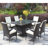 Round Folding Table with Carrying Handle, Heavy Duty Foldable Round Table Indoor Outdoor, 5 Legs Portable Dining Round Table for Parties, Banquets and Events, White