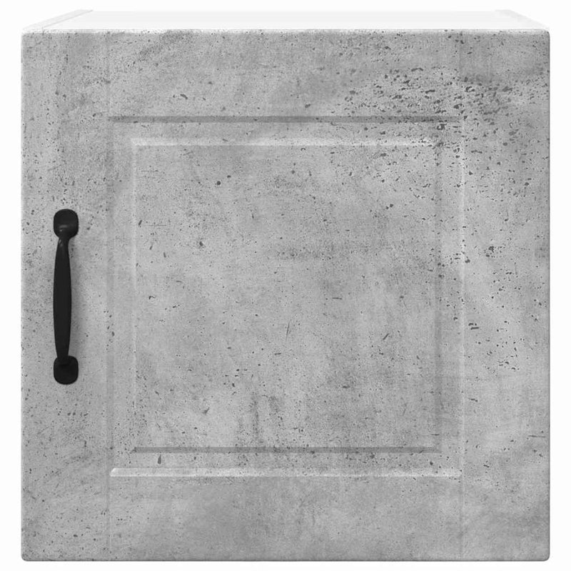 Vidaxl Kitchen Wall Cabinet Brown Oak 40 X 31 X 40 Cm Engineered Wood, 40cm H x 40cm W x 31cm D, Concrete Grey