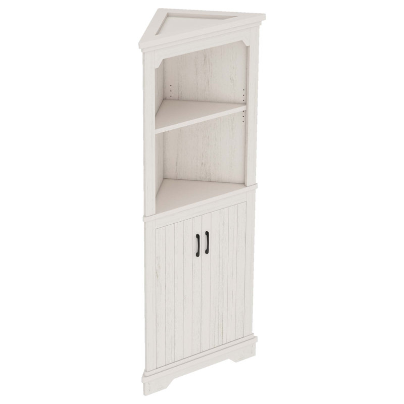 Grande armoire de rangement en coin pour le salon, la salle de bain et la cuisine, Beige