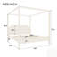 Lit plateforme à baldaquin en bois avec tête de lit et pieds de soutien, durable et élégant-1770161845-1770161847