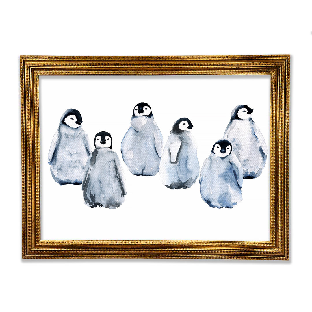 Pinguin Familie - Drucken