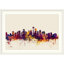 Francy " Seattle, Washington Skyline " by Michael Tompsett Watercolor Print
