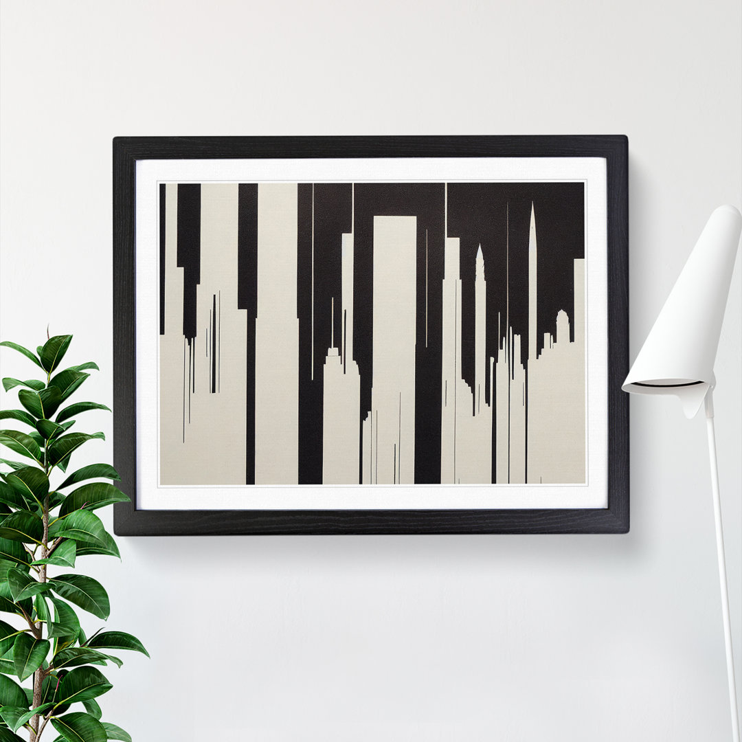 Incredible Skyscraper Skyline Abstract - Single Picture Frame Print