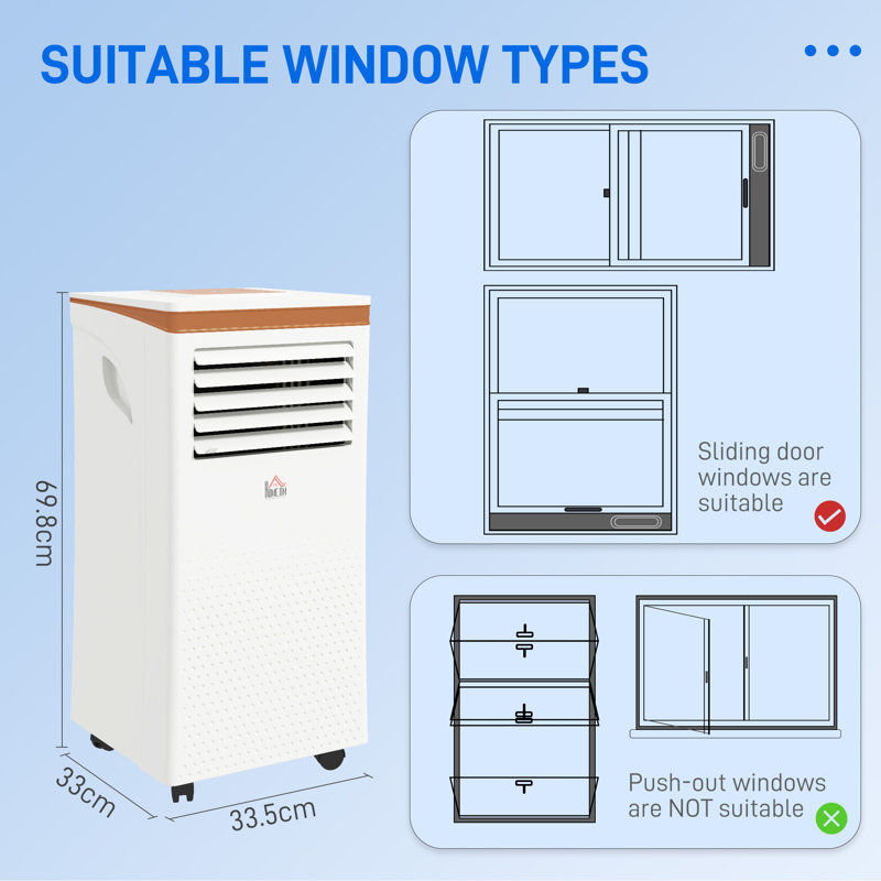 Portable Air Conditioner with Remote, 10,000 BTU