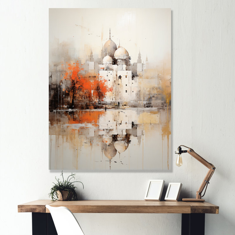 Impression sur toile, "Minimalisme indien", H 44 po x l 34 po x P 1,5 po, Toile tendue