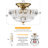 3-Light Semi Flush Mount Ceiling Light Clear Glass-1618663111