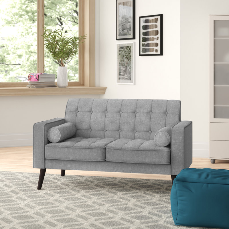 Dannyray Upholstered 56.3'' Loveseat, Light Grey